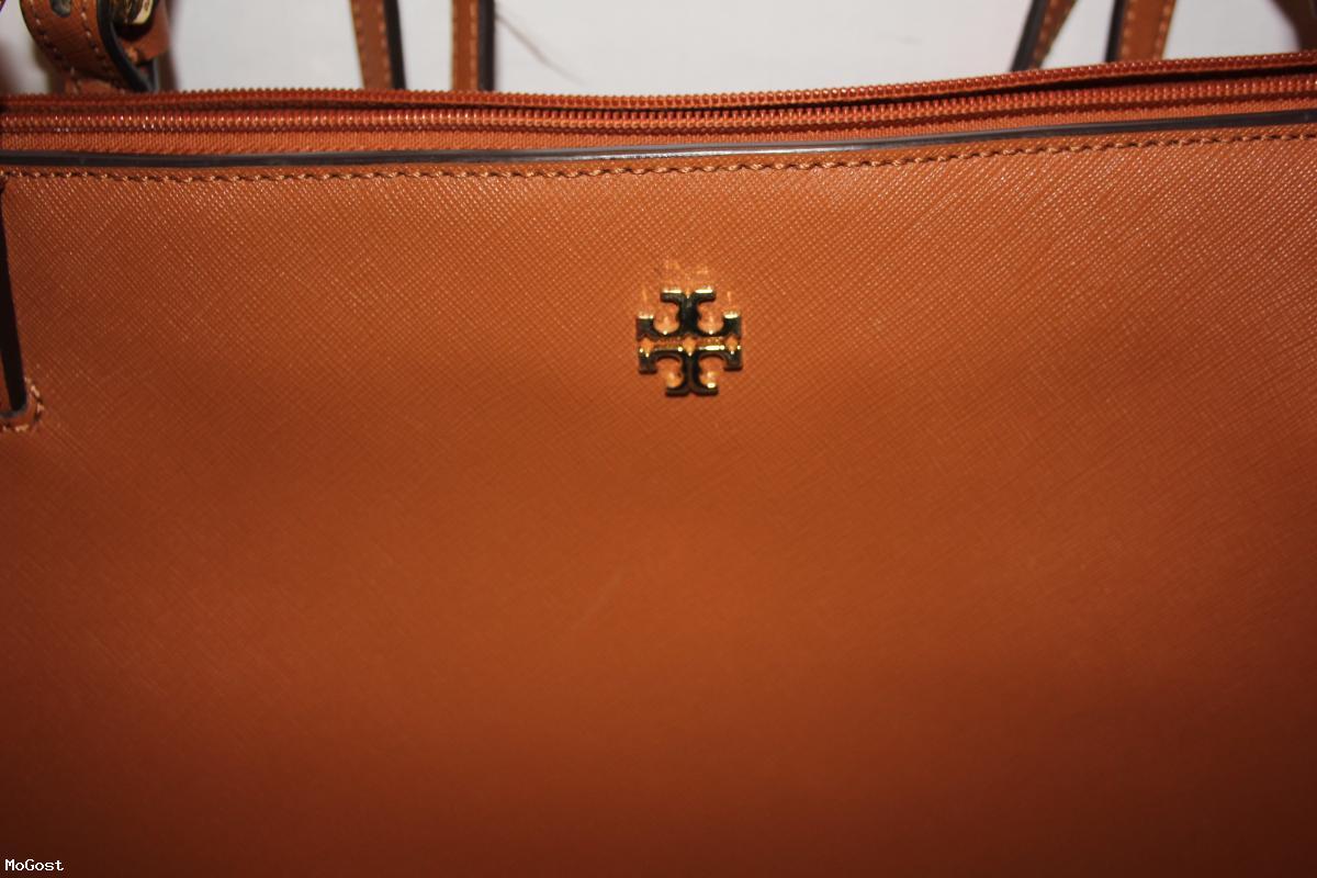 Tory Burch York Buckle Tote (Large) In Luggage Brown Saffiano Leather ...