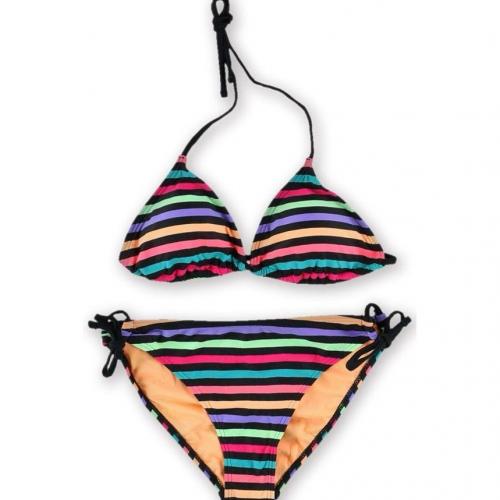 New California Waves Bikini - Multi Stripe w/Black Accents - 2 Pc - XL ...