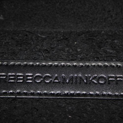 REBECCA MINKOFF Unlined Convertible Whipstitch Hobo Bag Black