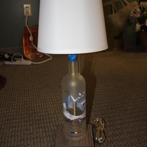 Grey Goose Vodka Bottle Lamp