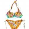 R Collection by Raisins Womens 3610 Floral Halter Swimsuit 2pc Set Size M