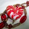 AFFAIR Of The HEART Ooak Lampwork Necklace-18 1/4 inch