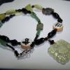 Jade Longlife Harmony -21 1/2 inch Necklace - Mixed Gemstones-Czech Glass