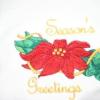 Adult Sweatshirt - Embroidered with Seasons Greetings and a Pointsettia-U Pic Si