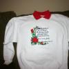 Adult Sweatshirt - Embroidered with 1 Corinthians 13.4 verse 7-8