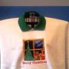 Ho Ho Ho Merry Christmas Scene Sweatshirt - U Pic Size and Collar - Small to XXL