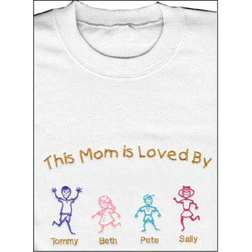 This Mom is Loved By - Or any other family member - Sweatshirt - U Pic Size and