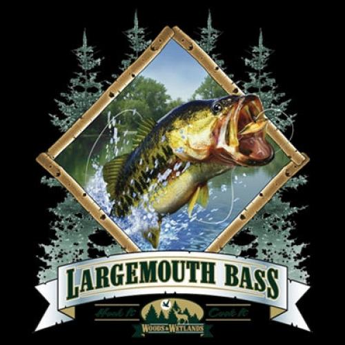 Large Mouth Bass -  Hook It - Cook It - Sweatshirt - U Pic Size and Collar - Sma