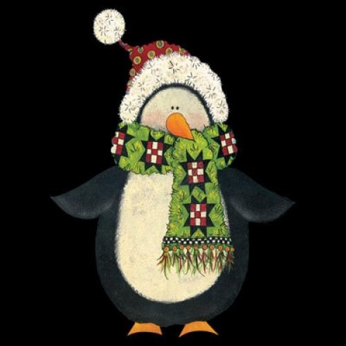 Adorable Winter Penguin all bundled up to stay warm  - Sweatshirt - U Pic Size a