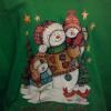 Adult Sweatshirt with Cute Snowman Family - Love Never Melts - U Pic Size and Co