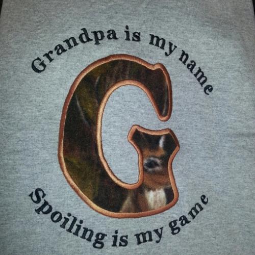 Personalized Grandpa's Sweatshirt- U Pic Size and Collar - Small to XXLarge