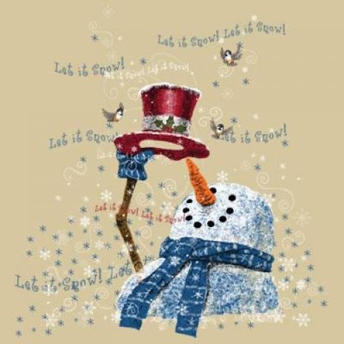 Let it Snow, Let it Snow, Let it Snow - Snowman on Sweatshirt - U Pic Size - Sma