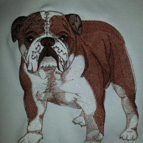 Adult Sweatshirt  - Embroidered with a Boxer or other dog of your choice