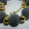 VIintage 15mm  Fuzzy Balls-Remember When 20 inch Necklace