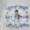 Embroidered Sweatshirt - Let it Snow Let it Snow Let it Snow