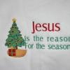 Christmas Embroidered Sweatshirt - Jesus is the Reason for the Season - U Pic Si