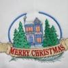 Adult Christmas Sweatshirt - Holiday Scene with Merry Christmas - U Pic Size and