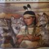 Legends - Wolves with Indian Woman - U Pic Size and Collar - Small to XXLarge
