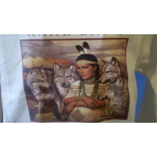 Legends - Wolves with Indian Woman - U Pic Size and Collar - Small to XXLarge