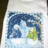 Where Does the Snow Go - Snowman Scene on Sweatshirt