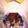 Beautiful birds and flowers with birdhouse on Sweatshirt - U Pic Size and Collar