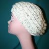 Wee Wee - The feel of Paris - Beautiful Knitted Beret in Varigated Oatmeal Color