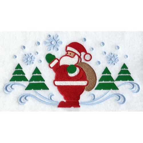 Cute Santa Sweatshirt - U Pic Size and Collar - Small to XXLarge
