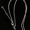 Vtg Sterling Silver 925 Black Onyx Pendant Necklace 19 inch