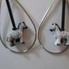 Zebra Safari dangle earrings