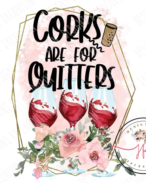 Test Item - Corks Are for Quitters Wine Bag | Funny Wine Gift Bag | White Wine Tote | Wine Lover Gift | Hostess Gift | Girls Night Gift